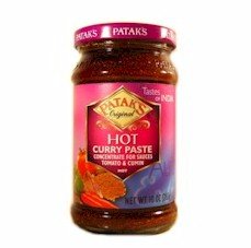Hot curry Paste -3 Packages of 10 oz by Patak