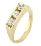 14K Gold Gents Diamond Ring