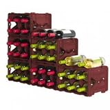 Modular Wine System -Set of 6 - Store Your Wine (Burgundy) (10.5H x 11.5W x 8.5D (each))