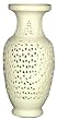 White porcelain cutwork flower vase 'fa ping' with plum blossom design
