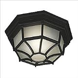  : Kenroy Home 16289BL Dural Flush Mount, Black