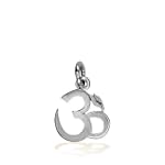 Mini Yoga Ohm charm in sterling silver $21.00