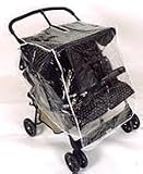 Sashas Kiddie Products Twin Side-by-Side Rain and Weather Shield