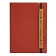 Eccolo Writing Green Journals Terra Journal in Recycled Leather Red Lined Journal, 5 by 7-Inch