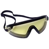 Sporting Goods : Bobster Action Eyewear Wrap Around Goggle, Black Frame, Yellow Lens