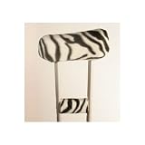 Zealous Zebra Polar Fleece Fabric Underarm Crutch Cover Set