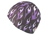 SweatVac Skull Cap Do Wrap - Purple Flames