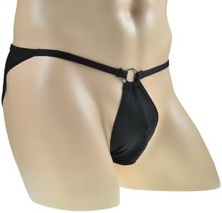 Black Sexy Men Low Rise Pouch Underwear Briefs G-string Thong T-back Swim wear