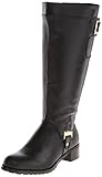 Bella Vita Women's Anya II Plus Calf PU Riding Boot,Black,8.5 WW US