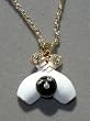 Rhinestone Bowling Necklace
