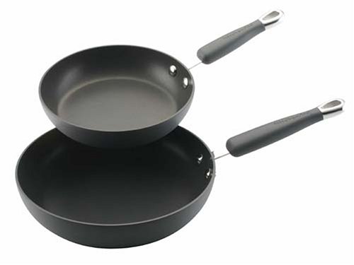 KitchenAid Gourmet Essentials Hard Anodized 8 and 10-Inch Skillet 2 pack