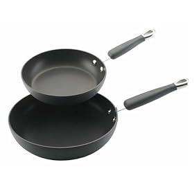 KitchenAid Gourmet Essentials Hard Anodized 8 and 10-Inch Skillet 2 pack
