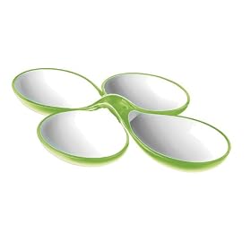 Guzzini Set of 2 Vintage Interlocking Dishes Green