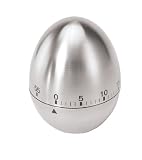 Oggi Egg Stainless Steel 60-Minute Kitchen Timer