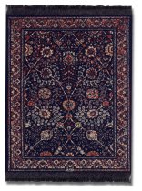 Lextra Qum Flower MouseRug, 10.25 x 7.125 Inches, Navy and Red, One (AQN-1)