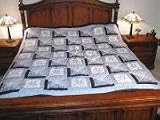 BLUE CROSS STITCH QUILT-KING