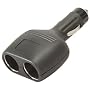 Auto Cigarette Lighter Dual Outlet 12 Volt Power Plug Adapter Socket