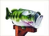 Large Mouth Bass Fishing Mailbox largemouth Fish Lodge Home Decor Novelty Postal Mail Box NEW Fisherman Angler Huge Large bas