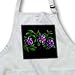 Pretty purple flowers with yellow center They are sometimes known as a Potato Bush flower - Waist Apron With Pockets