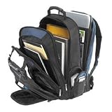 Targus XL Backpack Designed for 17 Inch Notebooks TXL617 (Black with Blue Accents)