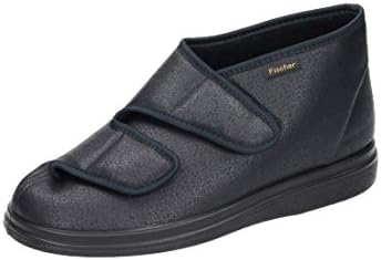 Fischer Markenschuh Mens Homeshoes, schwarz, 361855-1, Gr 47