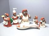 MAMMY Jemima theme 3-D Ceramic Kitchen 7pc Set *NEW!*