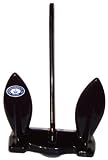Greenfield Products 928B Marine Black Coated Navy Anchor - 28  Pound Capacity