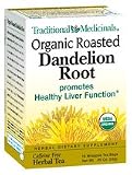 Traditional Medicinals Organic Roasted Dandelion Root Tea, 16 Wrapped Tea Bags