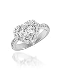 Forzieri Diamond 18K White Gold Heart Ring