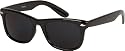 1980's Wayfarer Style Fashion Sunglasses with Super Dark Lens