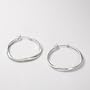Fossil Twisted Round Hoop Earrings