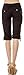 Classic Designs Juniors Stretch Poplin Elastic Waist Cargo Capri (S-3X)