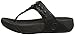 fitflop Women's Biker Chic Flip Flop All Black 6 M US