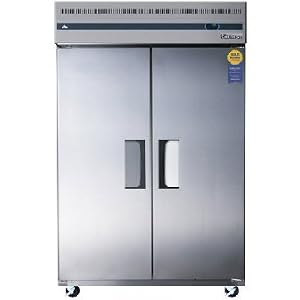 Everest Refrigeration ESF-2 Deluxe 48 cu ft 2 Solid Door Reach-In Commercial Freezer