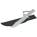 8 inch Blade Hunting Survival Knife Kit with Storage Handle and Built-in Compass