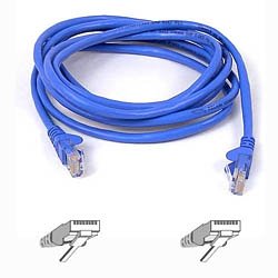 Childrens Toyshop  Electronics : Belkin Cat5e Snagless UTP Patch Cable (Blue) 3m