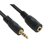 World of Data� - 3m 3.5mm Jack Extension Cable - Premium Quality - 24k Gold Plated - Audio - Stereo - Male to Femaleby World of Data�