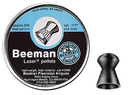 Beeman Laser .177 Cal, 6.5 Grains, Round Nose, 500/Tin