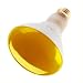 Halco 404028 - BR30AMB65/5 - Amber 65 Watt BR30 Incandescent Flood Light Bulb