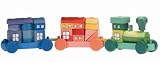 Wooden Toys - Rainbow Wooden Puzzel Train