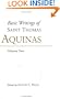Basic Writings of Saint Thomas Aquinas: Man and the Conduct of Life