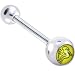 Zodiac Sign VIRGO Symbol Logo Barbell Tongue Ring