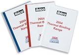 Ibico Thermal Binding Covers 3mm Front PVC Clear Back Gloss A4 White Ref 387012U [Pack 100]