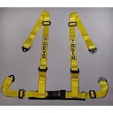 Corbeau 2 Inch Yellow 4-Point Bolt-In Harness Belt by Corbeau