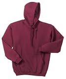 NEW Gildan Ultra Cotton - Pullover Hooded Sweatshirt Maroon-M