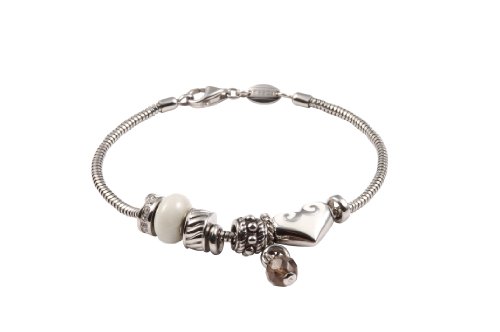 FOSSIL Damenarmband Charms & Beads Edelstahl 19 cm JF85021040 Beads