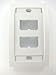 Panduit CFPE4WHY 1-Gang 4-Port Faceplate, White