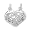 image Heart Shape Mother and Daughter Break Apart Charm