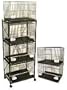 Brand New Lot of Six Aviary Breeding Bird Cage 24x16x16/Stand - BLACK