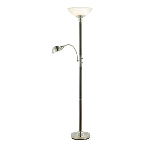 Buy Lexingon Combo Tall Floor Lamp - Walnut by Adesso now!